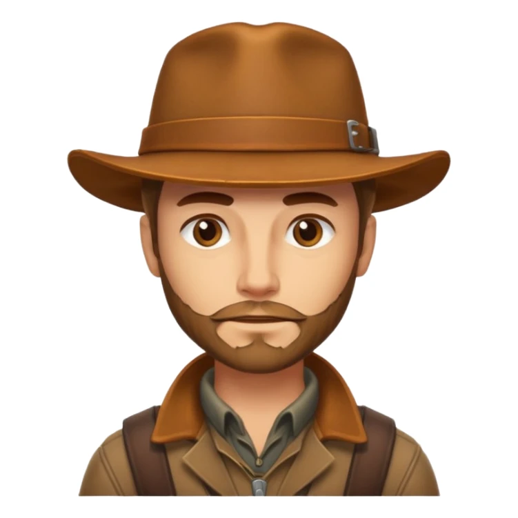 Light brown hunter man sticker