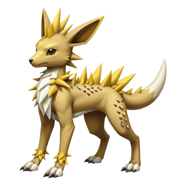 Manectric-Lucio-Cubone-Jolteon-Marowak-Draco-Fakémon-hybrid-creature (full body), 4 legs sticker