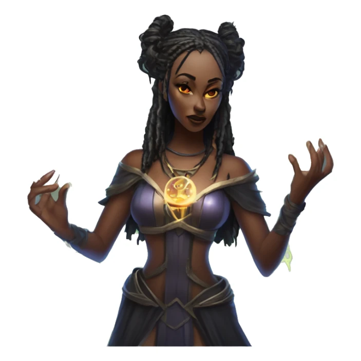 "Technomancy is the use of magic or mystical powers to control and manipulate technology” + "It's kind of like cyberpunk magic or how in some games, characters hack into systems using magic." 🖥️⚡🧙‍♂️ Make a ancient vampire technomancy goddess sticker