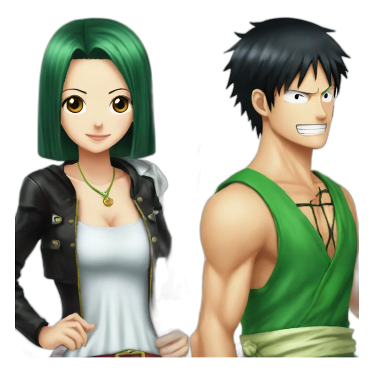 Nico Robin and zoro One piece sticker