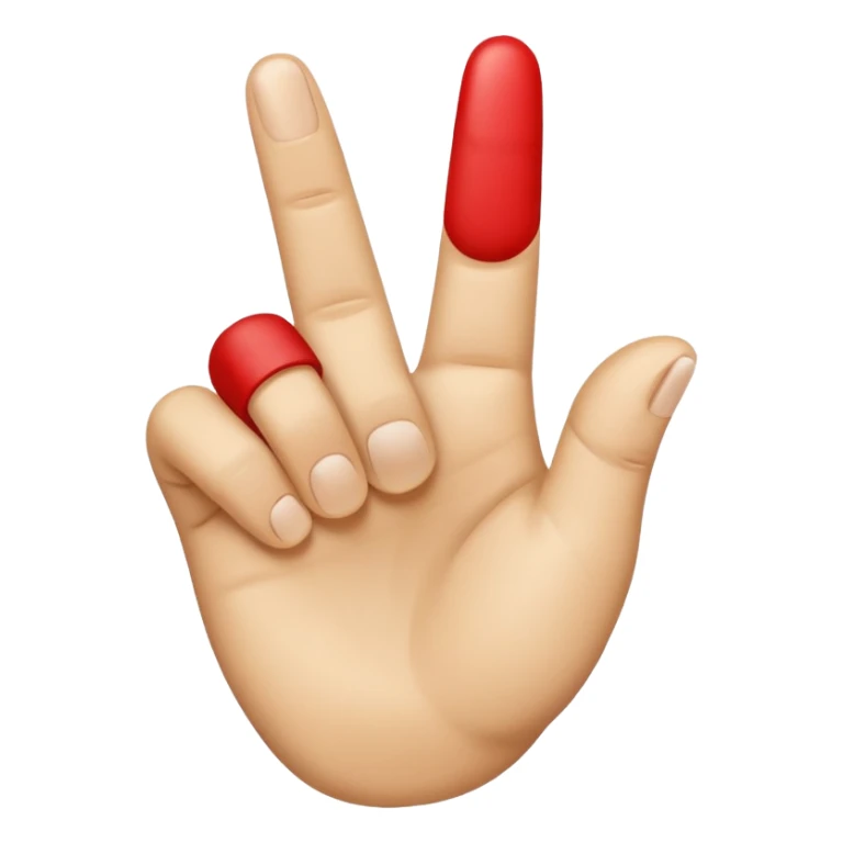 YVL emoji not to realistic make it look like an emoji hand Common Hand Position: The gesture often involves holding up the index finger and thumb to create an "L" shape, while the other fingers are curled down. sticker