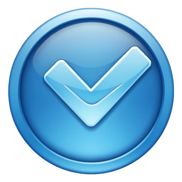 Make a emoji of official Instagram verified Blue tick  sticker