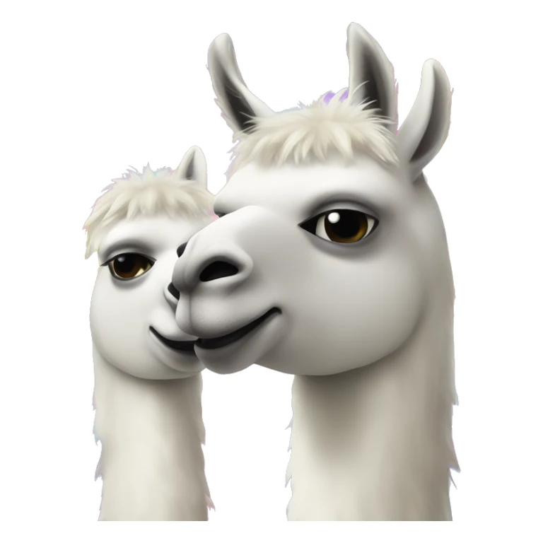 gay llamas holding hooves sticker