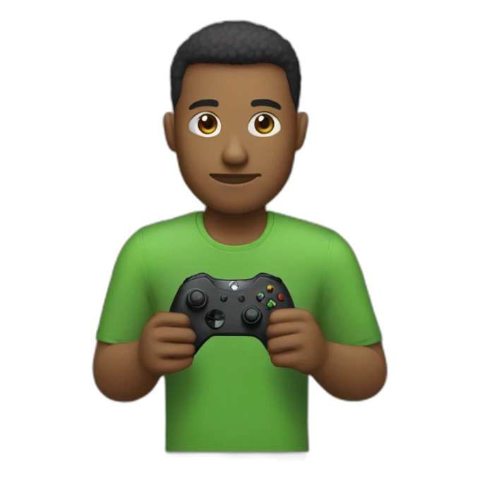 homme qui joue à la Xbox sticker