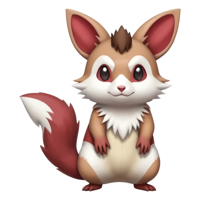 Furret-Minccino-Zangoose-Hybrid (Full body) sticker