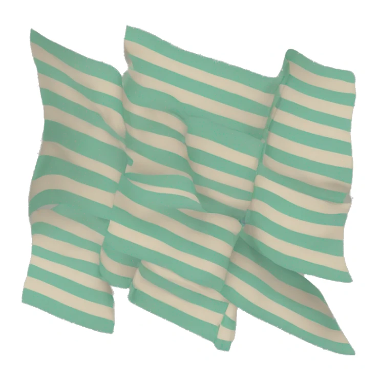 An OCD pride flag. This flag has four striped colors. The first is a light teal color at the top, the second is pure white, the third is a light yellow, and the final stripe at the bottom is a light brown color. sticker