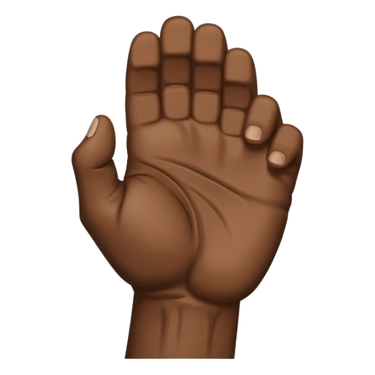 rear of veiny fist backview sticker