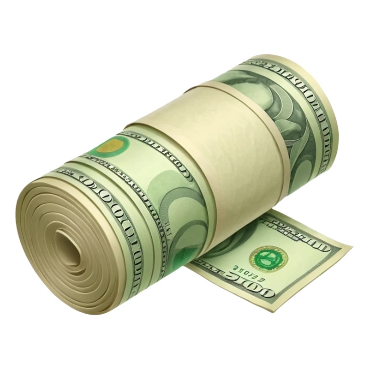 Money that is like a tube sticker