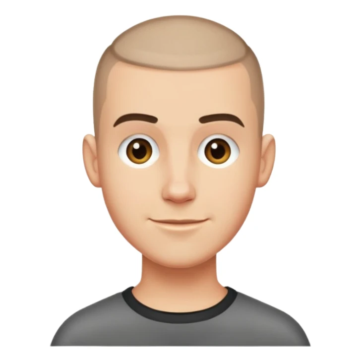Rafe Cameron from Outer Banks, buzz cut, smirking, close-up face sticker