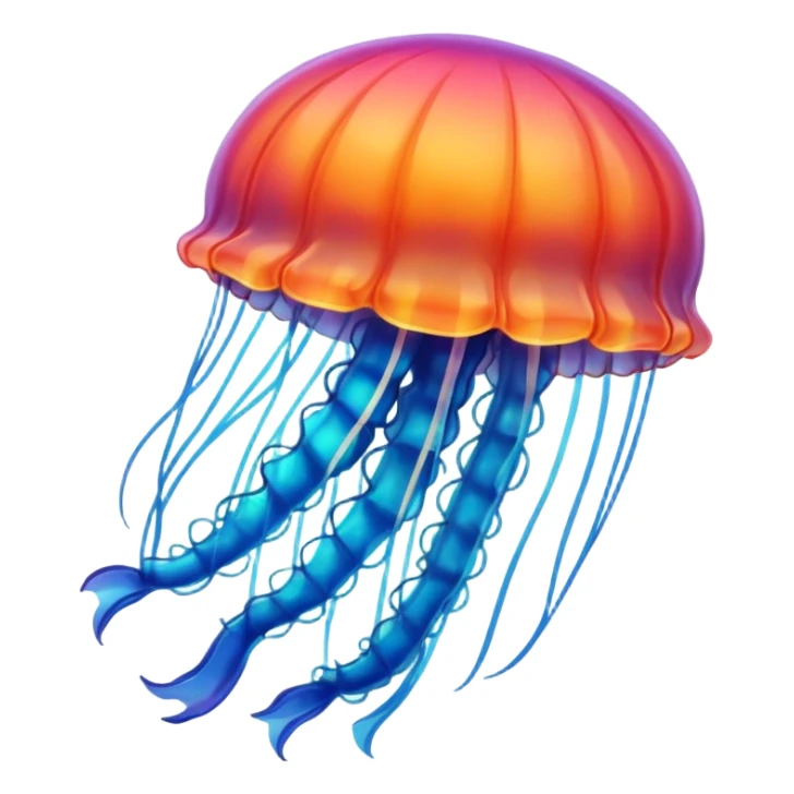 jellyfish with unique design and color but i want a simple one sticker