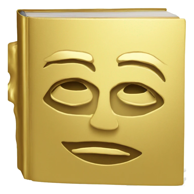 Book made of gold sticker