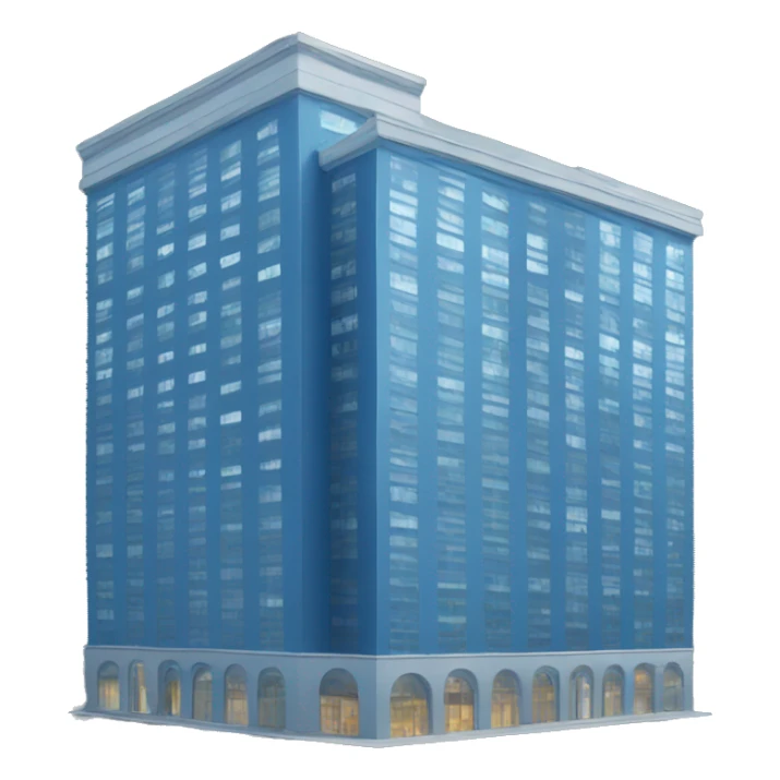 Blue building very tall  sticker