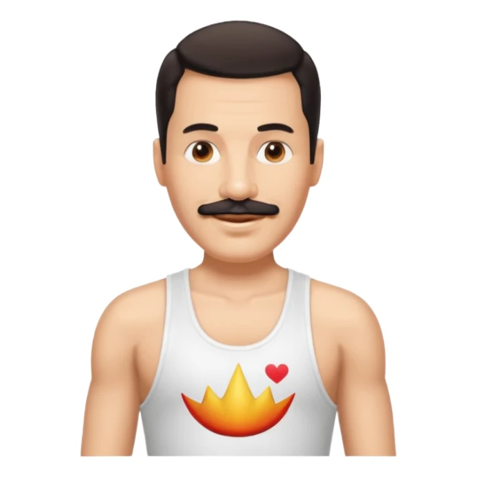 crea un emoji de freddy mercury sticker