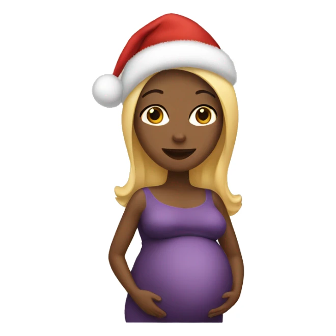 christmas pregnant sticker