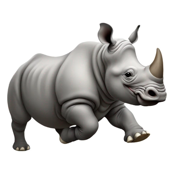 Rhino running sticker