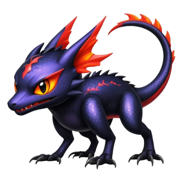 Shiny Epic Badass Gothic Noibat-Salandit-Litten-Hybrid sticker
