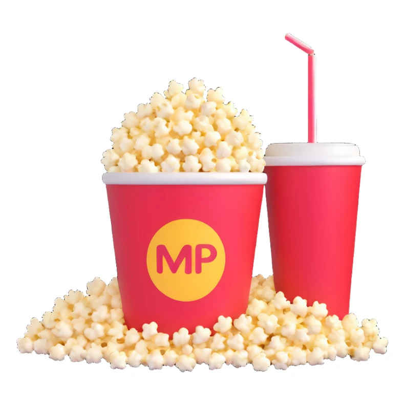 popcorn and soda sticker