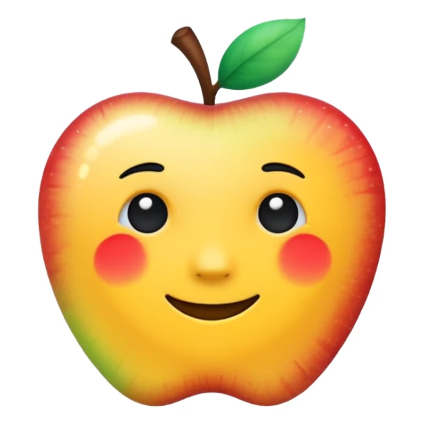 handwritten note apple like emoji style "shine unapologetically" sticker