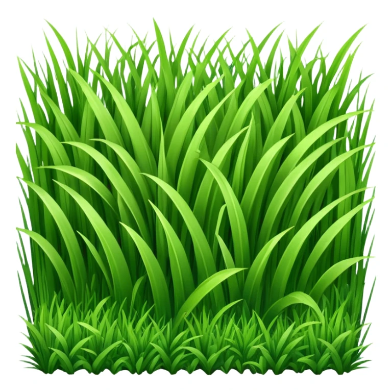 generate realistic detailed grass in 3d style sticker