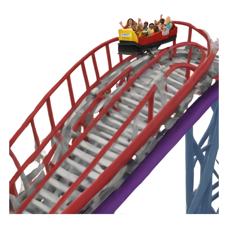 roller coaster los angeles santa monica sticker