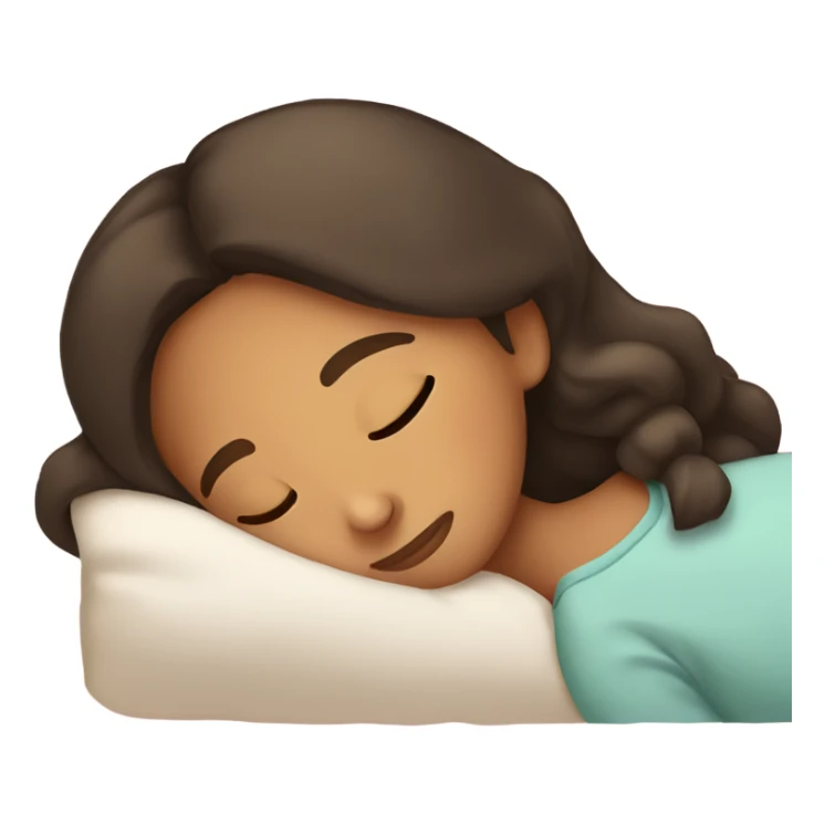 Hispanic girl sleeping  sticker