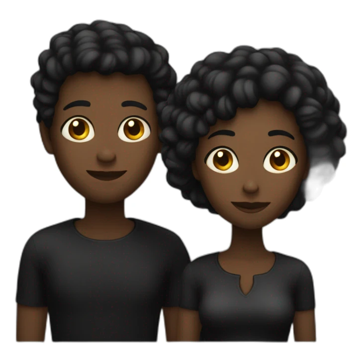 Homme noir sur une femme noir sticker