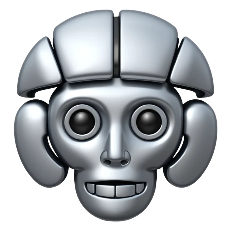 write "AI" with symbol of psychology  sticker