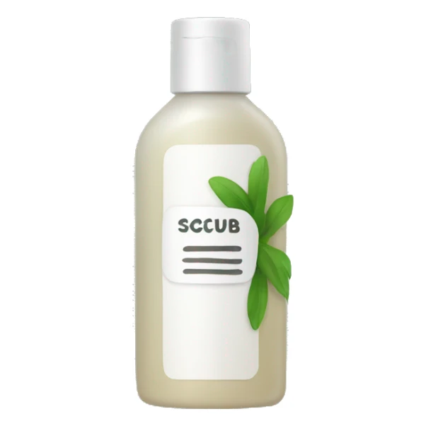 bottle of scalp scrub sticker