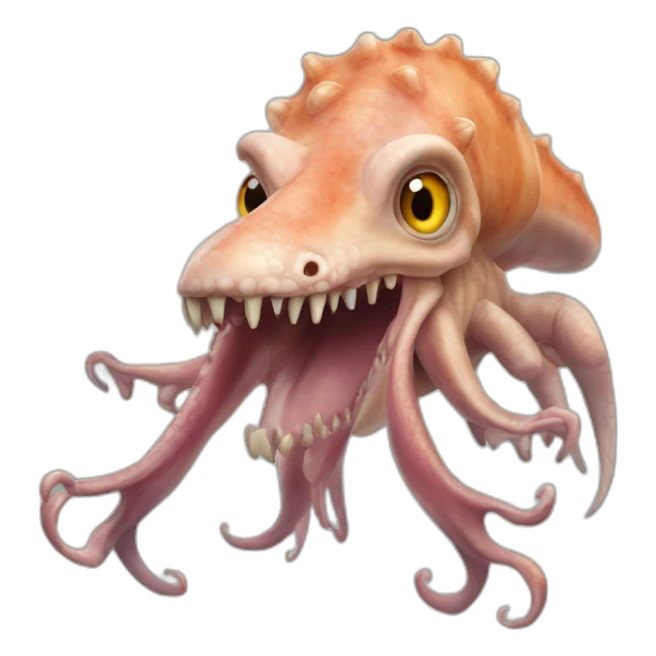 tyrannosaurus rex squid sticker
