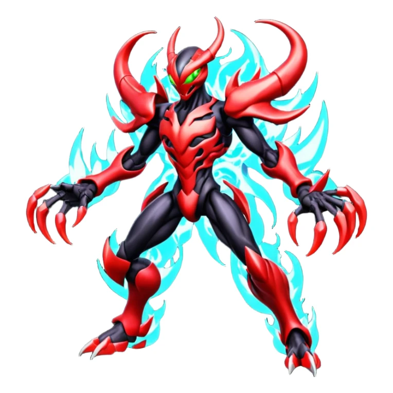 Venom-Cyberbug-Genesect-Zekrom-Darkrai-Scizor-fusion, full body sticker