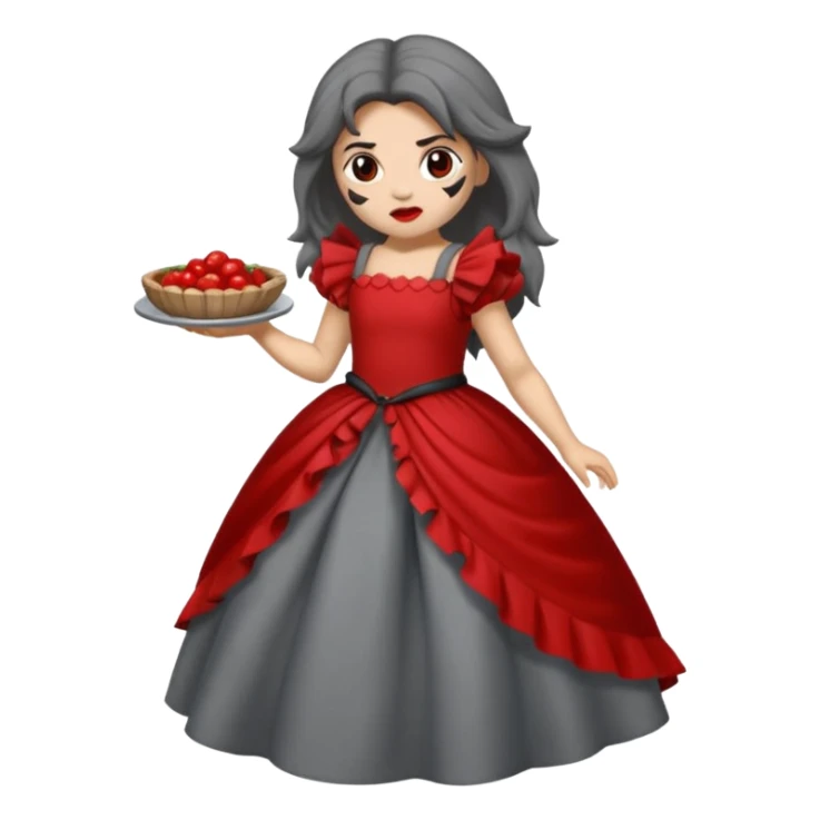 Lobo macho comiendo a la niña del cuento caperucita roja sticker