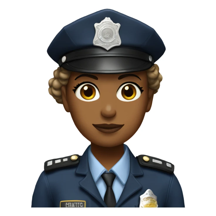 The police girl honours sticker