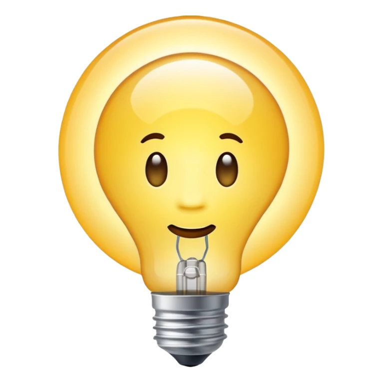 a glowing lightbulb where you can't see the middle of it because it is glowing so bright sticker