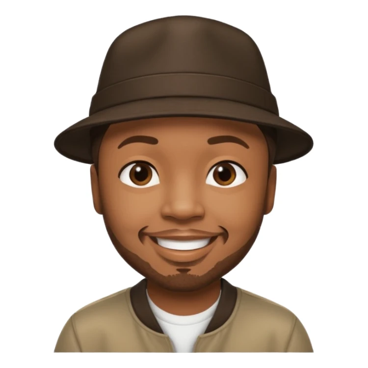 Timbaland with dark brown hair sticker