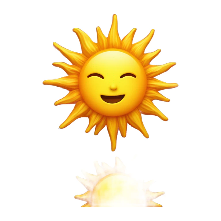 Highly realistic image of the sun sticker