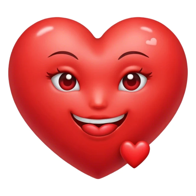 Big heart with kisses  sticker