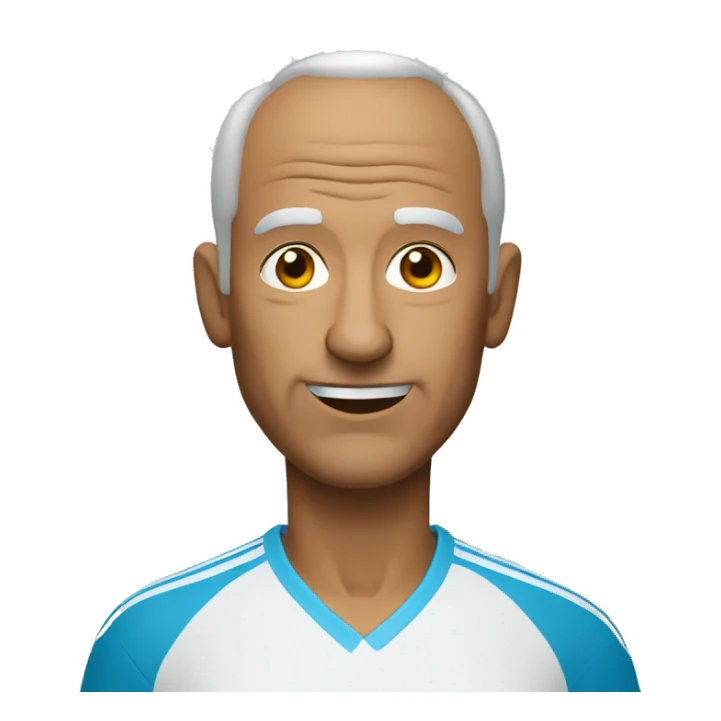 65 year old man playing tennis balding sticker