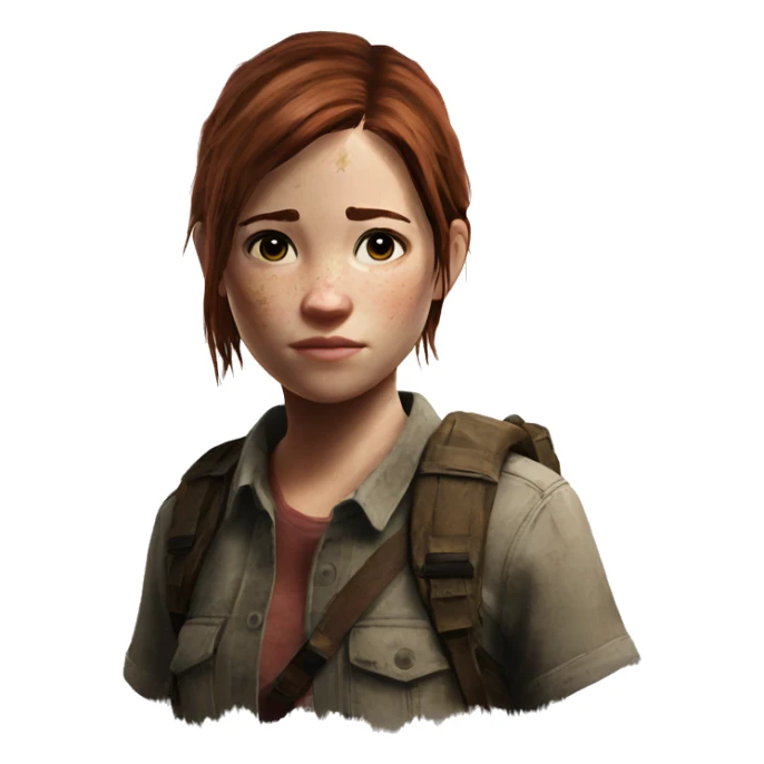 Ellie the last of us Little bit dezoom sticker