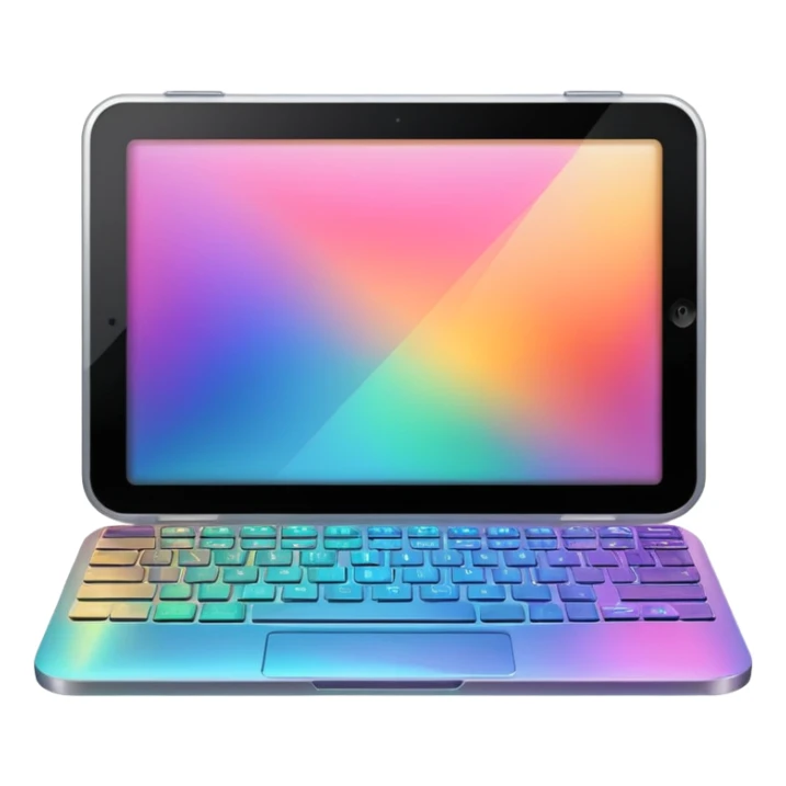 Iridescent computer  sticker