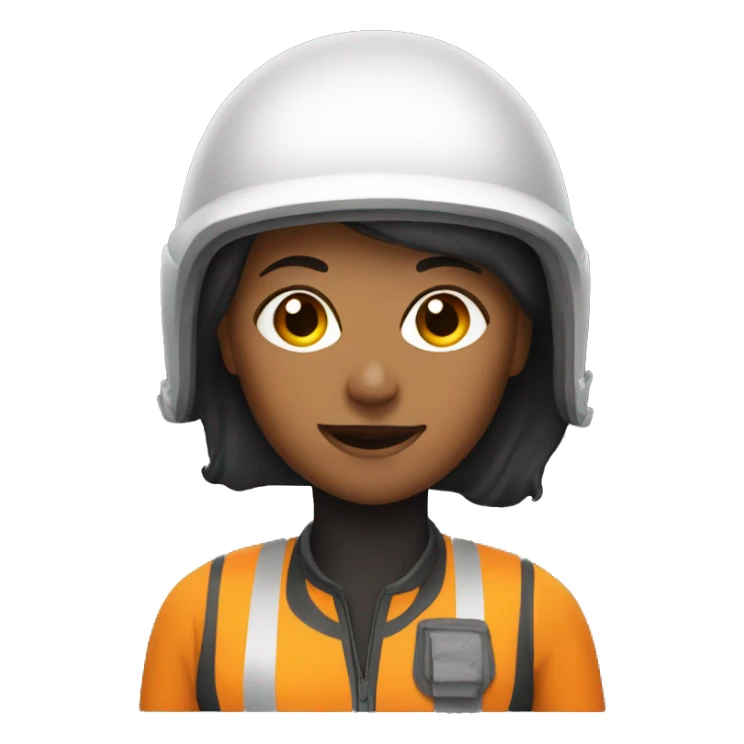 A woman in a helmet  sticker