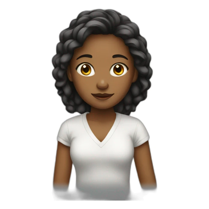 Girl artist  sticker