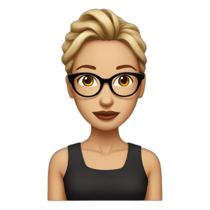 angelina golie avec les lunettes sticker