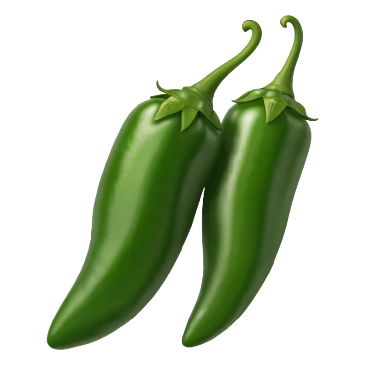 jalapeno pepper sliced in half sticker