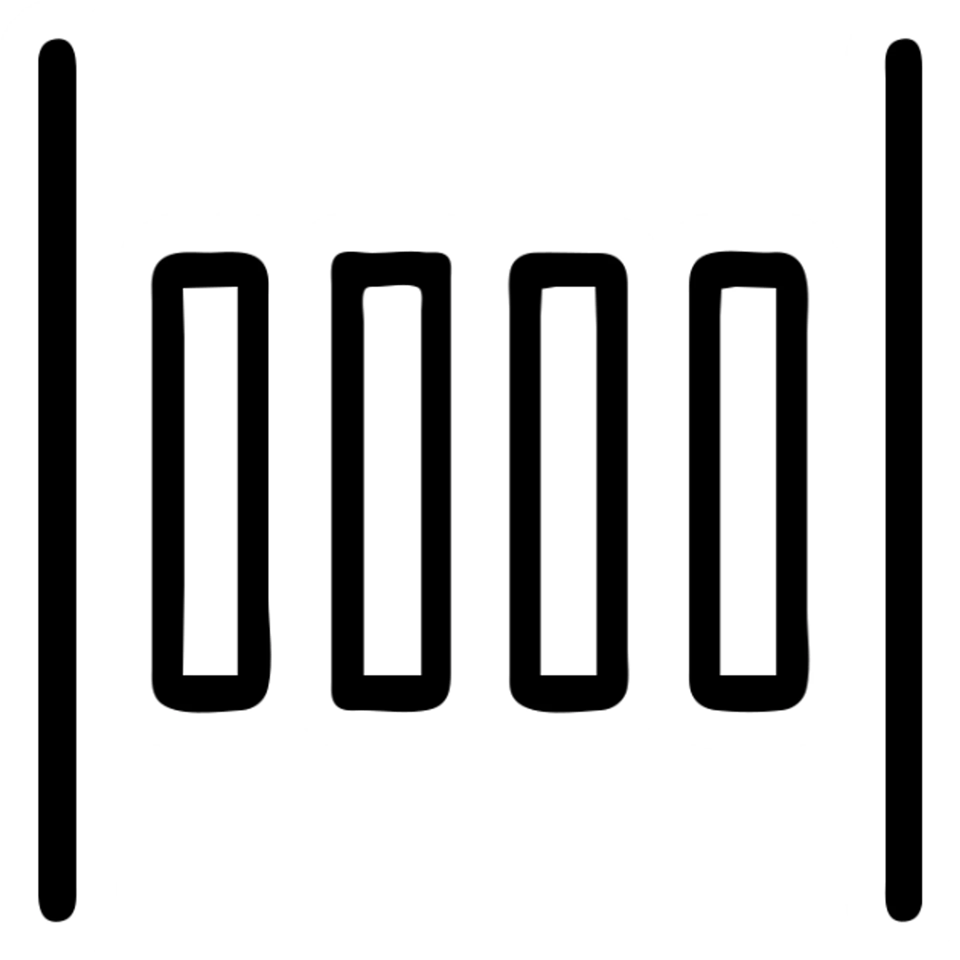 minimalistic zebra crossing, black and white, clean lines sticker