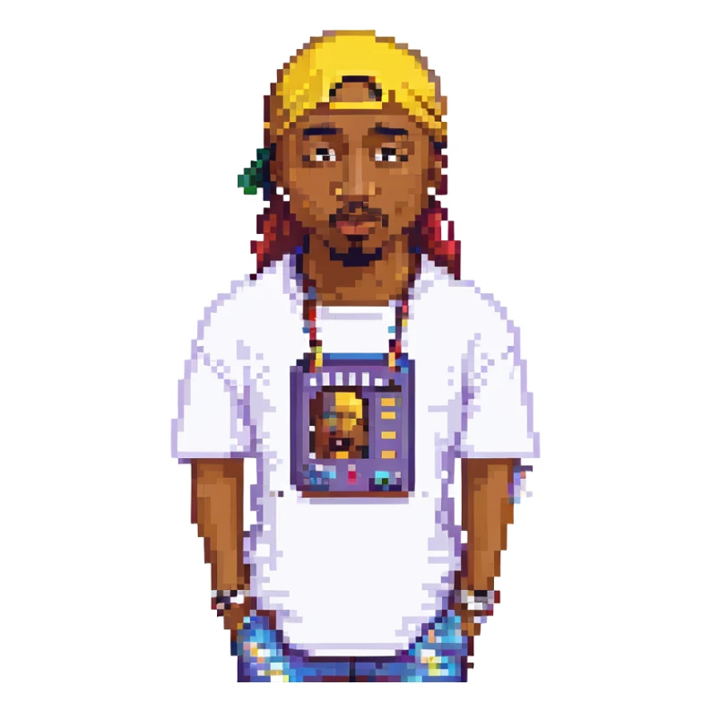 репер 2Pac, no background sticker