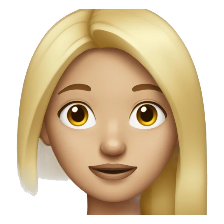Blonde girl with freckles sticker
