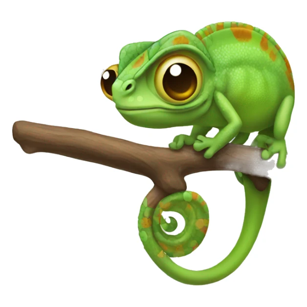 Graduated chameleon sticker