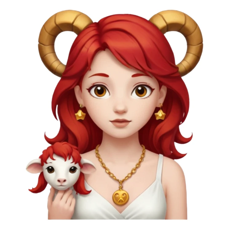 Aries like girl sticker