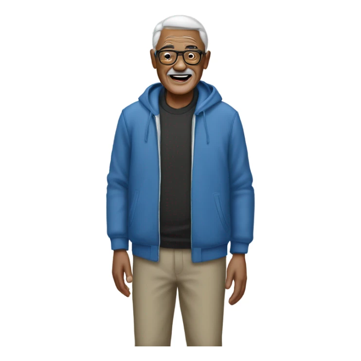 Grandpa wearing Jordan 4 shoes sticker