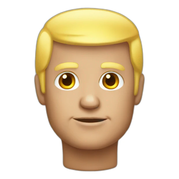 trump-without-hair sticker